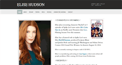 Desktop Screenshot of elisehudsonactor.com